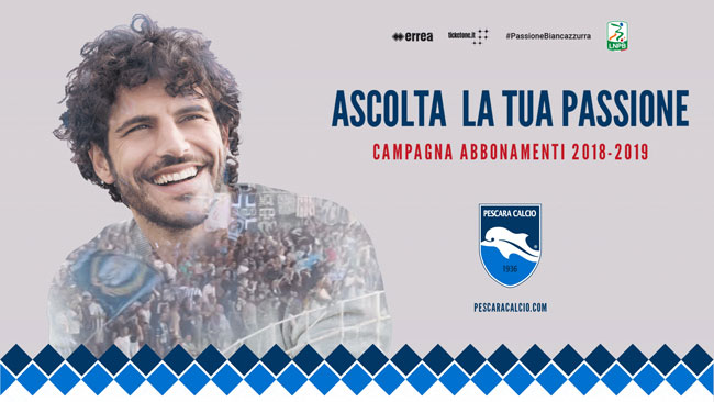 Pescara Calcio abbonamenti 2018/2019 info prezzi