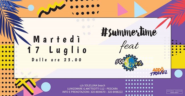 Summertime SoleLuna estate italiana 17 luglio 2018