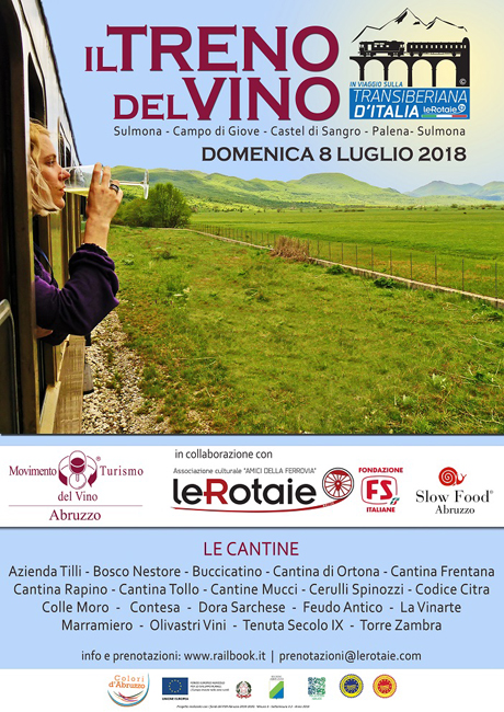 Treno del Vino sulla Transiberiana d'Italia oggi Abruzzo