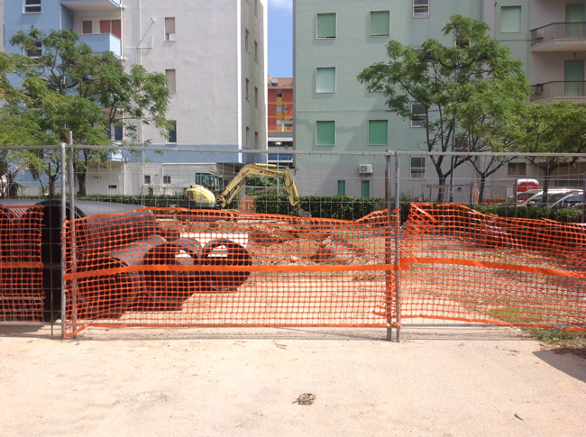 via Piemonte lavori Montesilvano