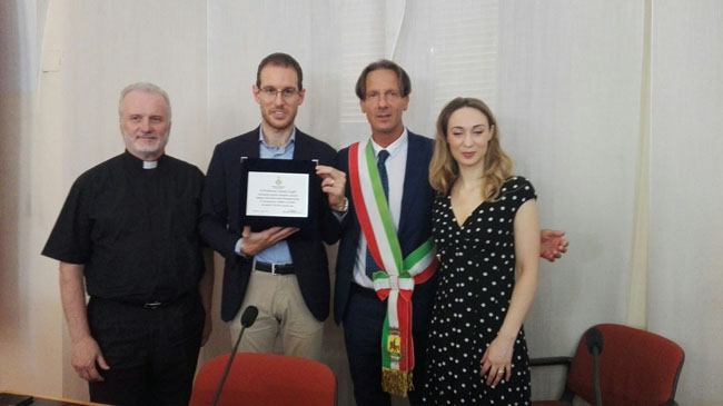 Giulianova Alessio Figalli nobel per la matematica accolto municipio