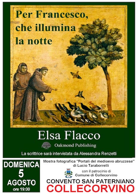 Elsa Flacco “Per Francesco, che illumina la notte” Collecorvino