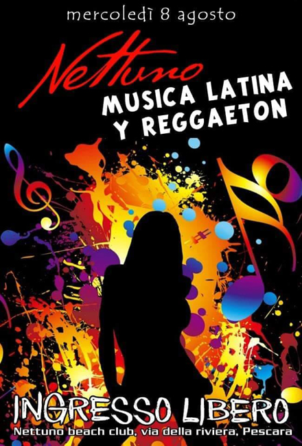 Nettuno latino e reggaeton 8 agosto 2018