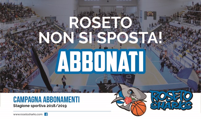 Roseto Sharks abbonamenti 2018 2019