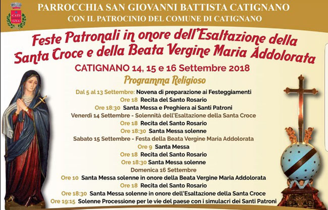 feste patronali Catignano 2018