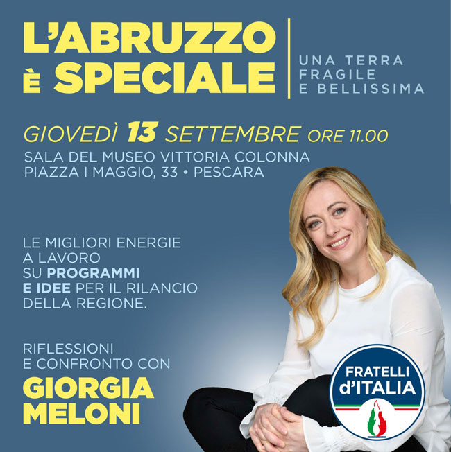 Giorgia Meloni 13 settembre 2018