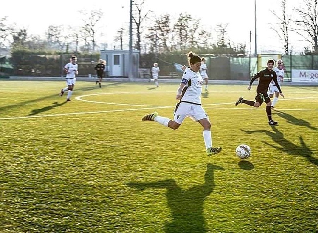 il capitano Giada Di Camillo in azione