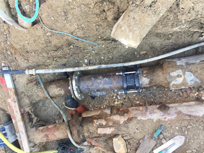 lavori tubature Naiadi