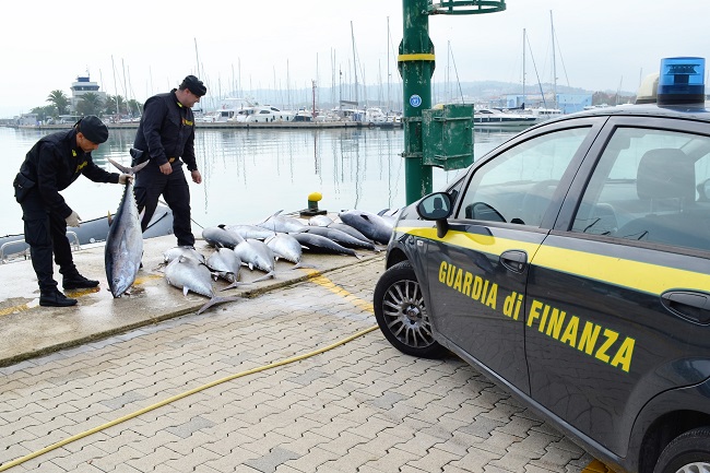 Pescara sequestro tonni