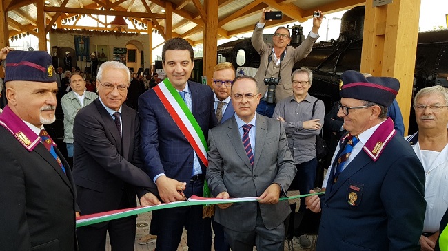 Montesilvano inaugurata oggi la tettoia del museo del treno
