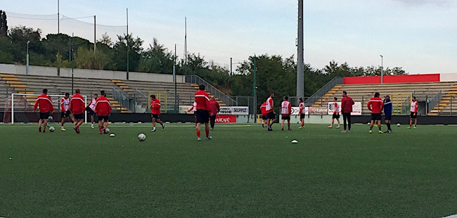 allenamento Teramo calcio