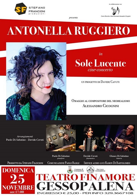 Antonella Ruggiero I Regali Di Natale.Antonella Ruggiero In Concerto A Gessopalena Il 25 Novembre 2018