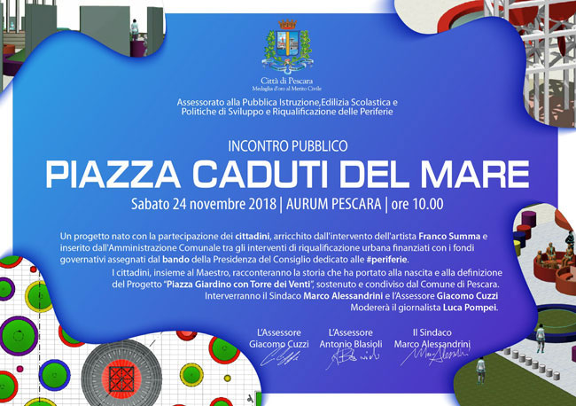 Pescara piazza caduti del mare