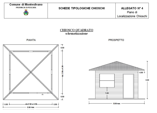 chiosco quadrato