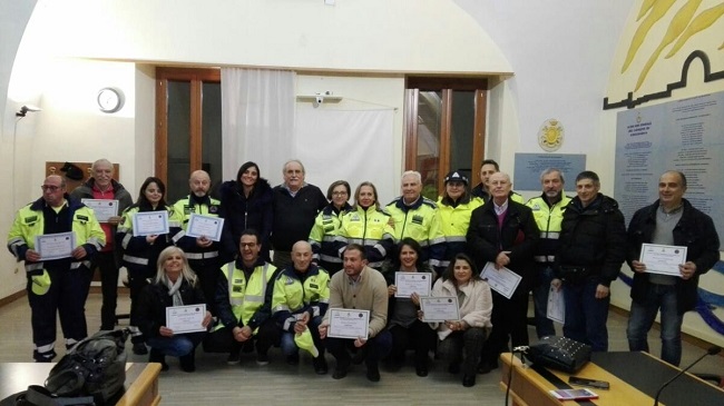 consegna attestati protezione-civile