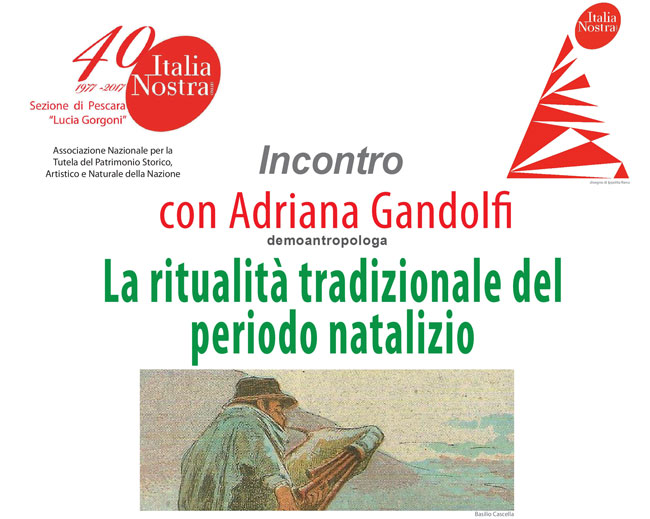 Ritualità tradizionale del periodo natalizio, incontro con Adriana Gandolfi