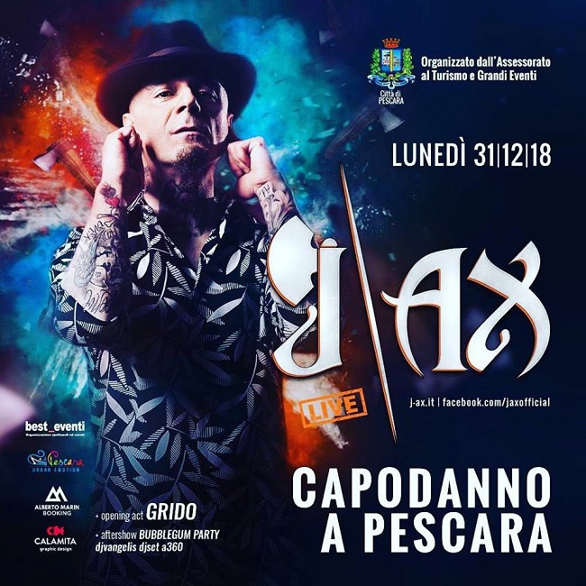 Capodanno a Pescara, J-Ax: "Felice di iniziare qui il 2019!" Capodanno a Pescara, J-Ax: "Felice di iniziare qui il 2019!"