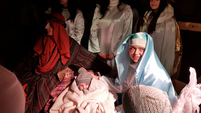 presepe vivente manthone