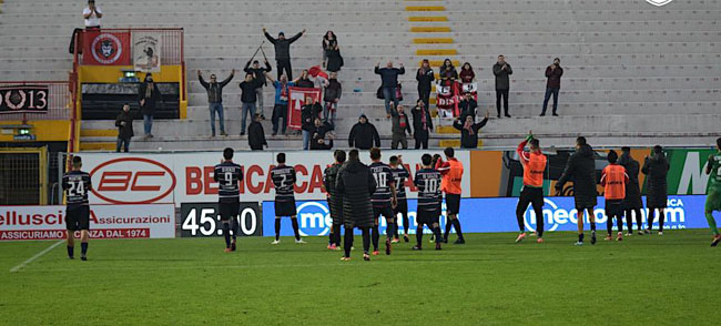 Teramo sotto curva Vicenza