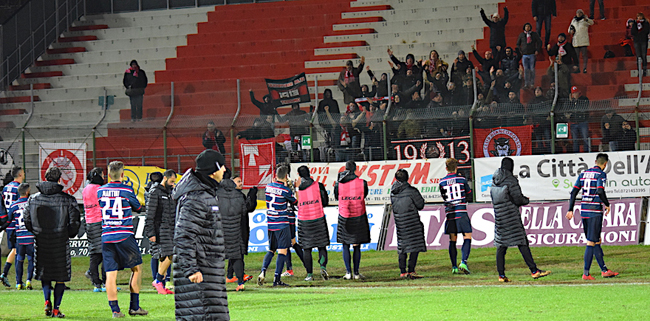 Teramo Calcio buon pari a Pesaro, due rigori falliti 