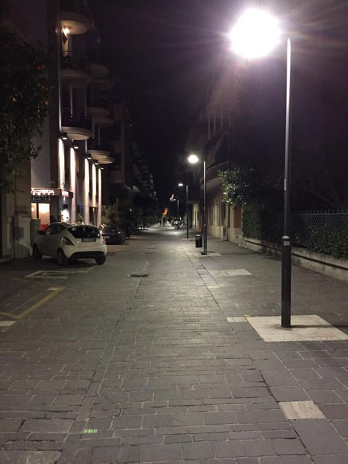 illuminazione notte led Pescara