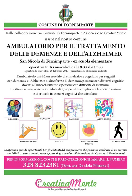 Tornimparte ambulatorio demenze