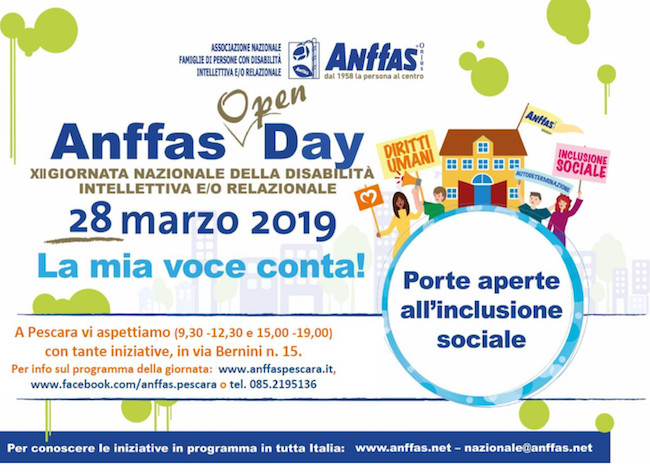 anffas open day 2019 locandina