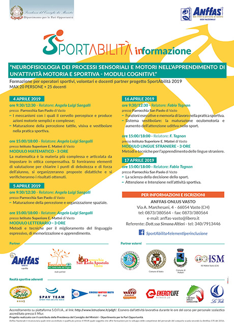 locandina sportabilità 2019
