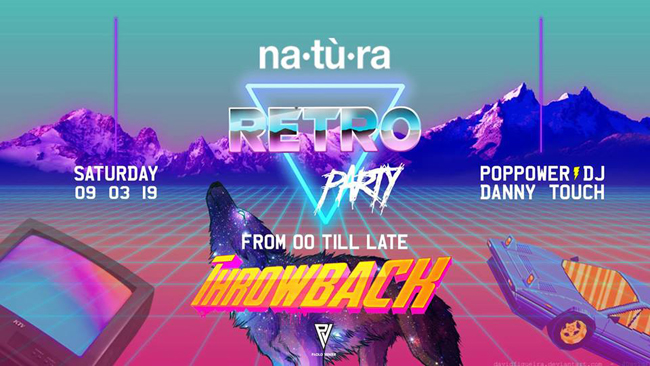 natura retro party 9 marzo 2019