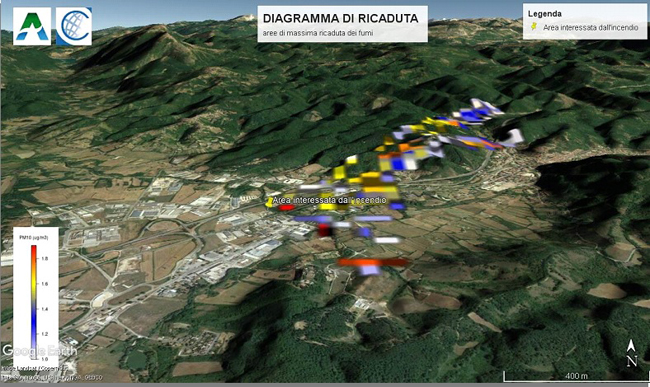 ricaduta fumi Carsoli