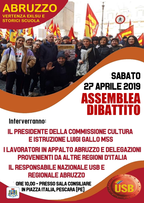 assemblea dibattito 27 aprile 2019 Pescara