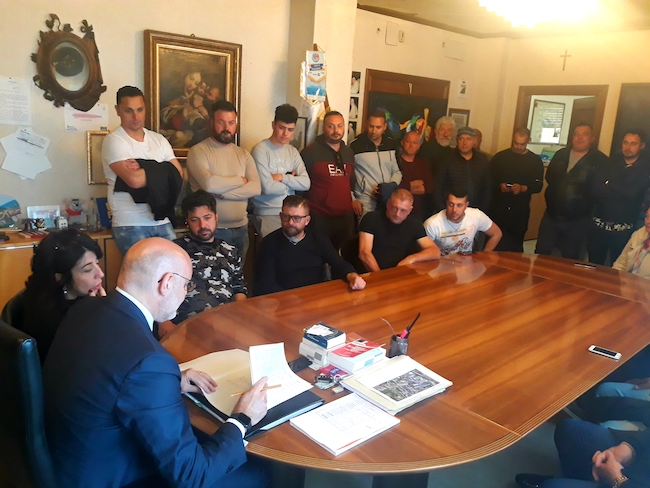 Chieti riunione sindaco assessore Di Biase giostrai