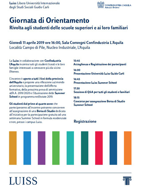 giornatata orientamento Luiss