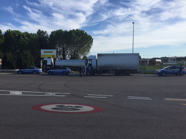 posto blocco polizia