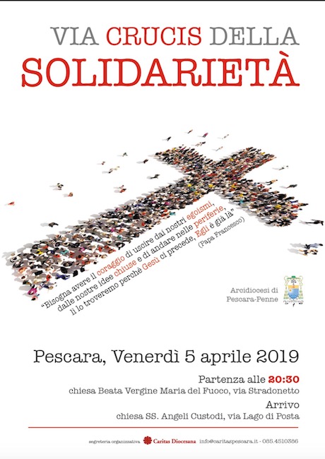 via crucis solidarietà 5 aprile 2019
