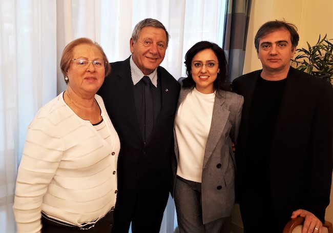 Mario Daniele con famiglia Zimei Mario Daniele con famiglia Zimei