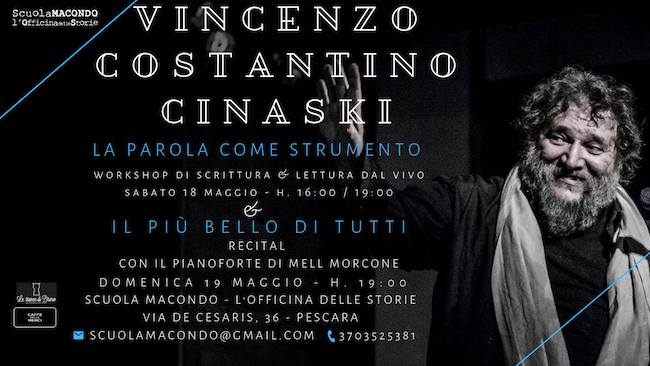 Vincenzo Cinaski 18-19 maggio 2019