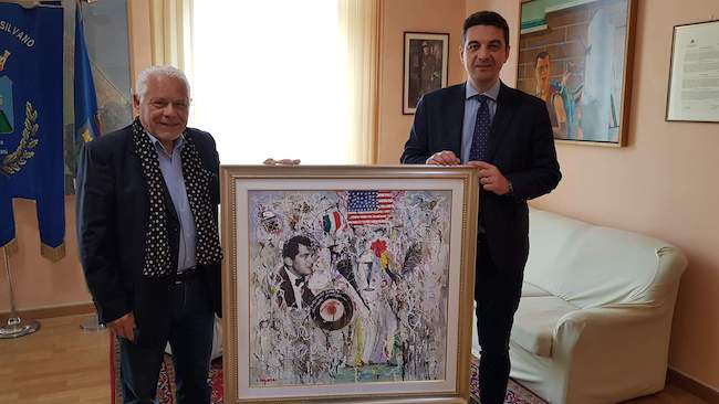 Gino Berardi dedica un quadro a Dean Martin