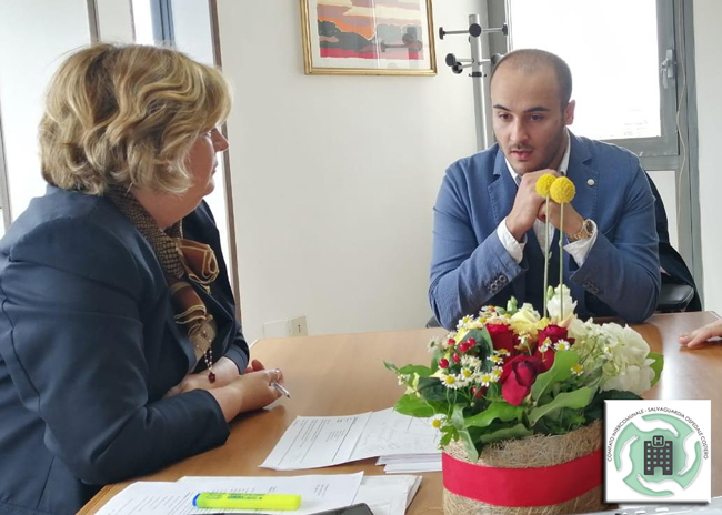 L’ass. Nicoletta Verì ed il Presidente del comitato Pablo Ghaderi