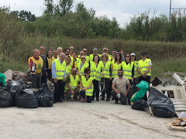 Pulizia foce del Vomano, Lions Club Roseto