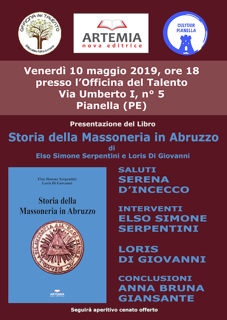 Libro sulla storia della Massoneria in Abruzzo, a Pianella la presentazione