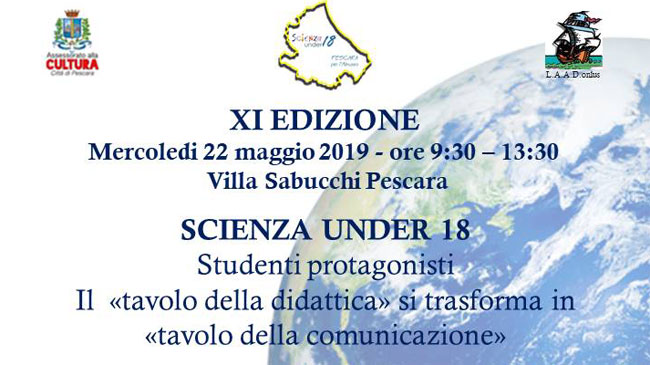 scienza under 18 Pescara 2019