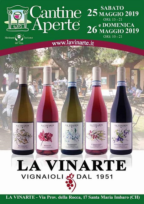 Cantine aperte 2019 all'Azienda Agricola La Vinarte a Santa Maria Imbaro