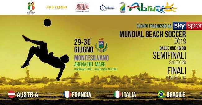beach soccer Montesilvano 29-30 giugno 2019