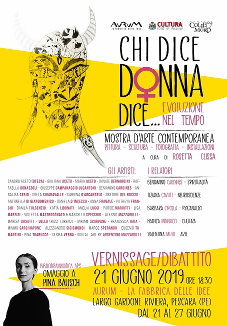 "Chi dice donna dice...", inaugurazione mostra all'Aurum Pescara