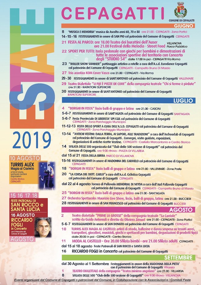 eventi estate 2019 cepagatti