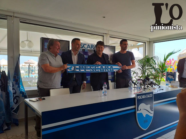 presentazione allenatore Luciano Zauri Pescara Calcio