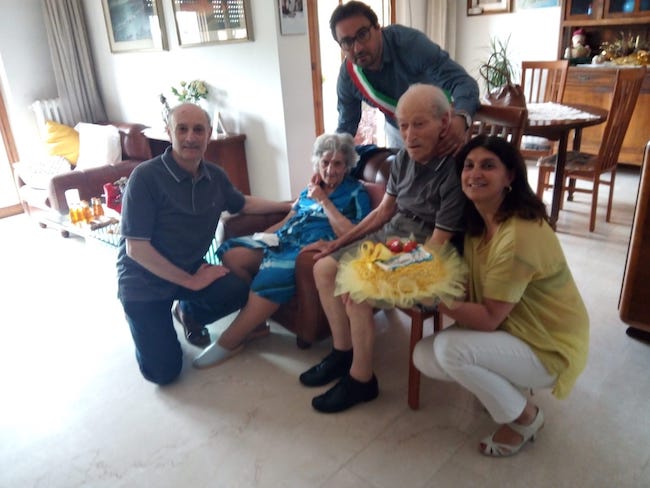 rocco di matteo angela 101 e 100 anni