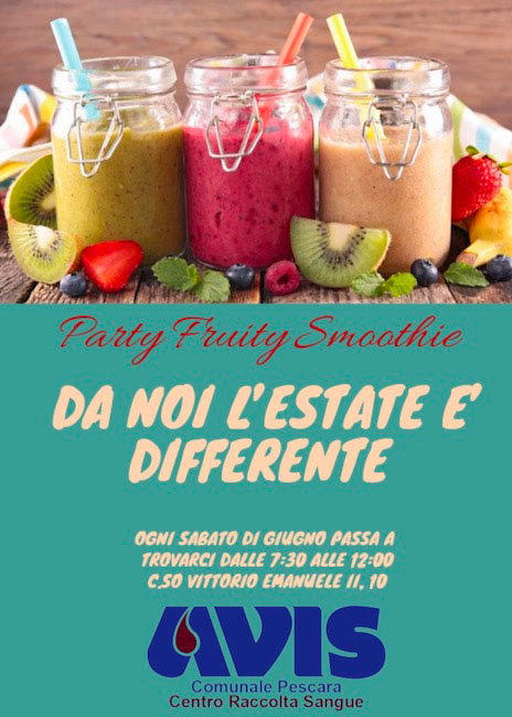 smoothie Avis Pescara sabato 15 giugno 2019