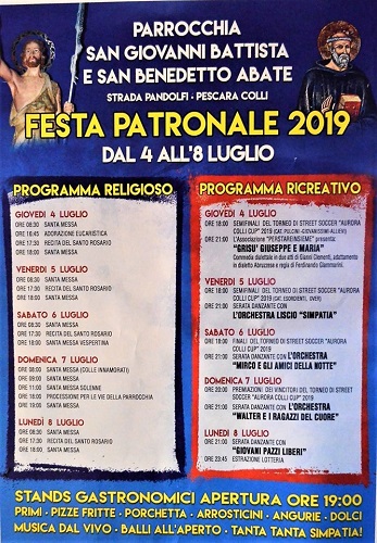 Festa alla Parrocchia San Giovanni Battista e San Benedetto Abate 2019